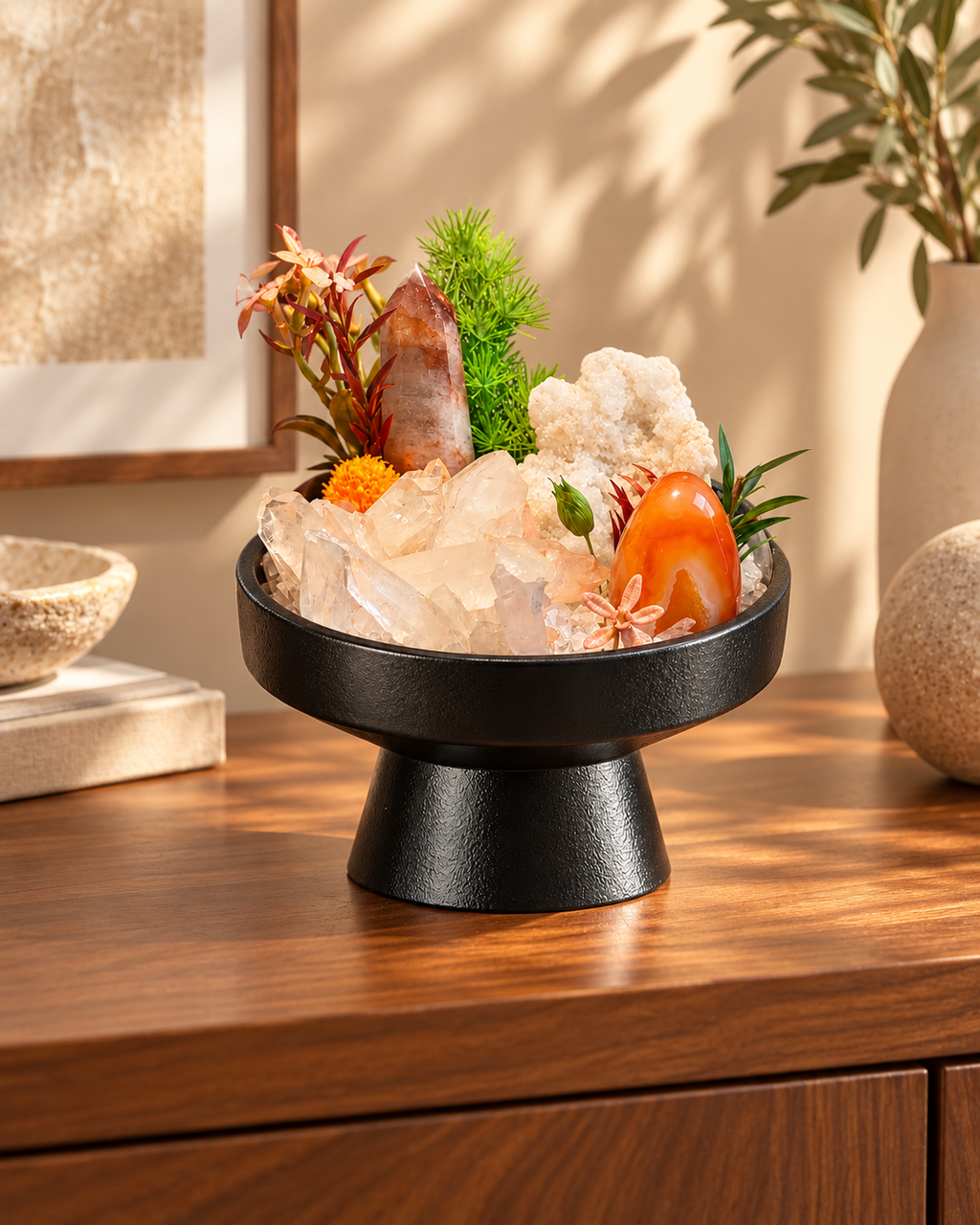 Amber Dawn — Clear Quartz Crystal Garden