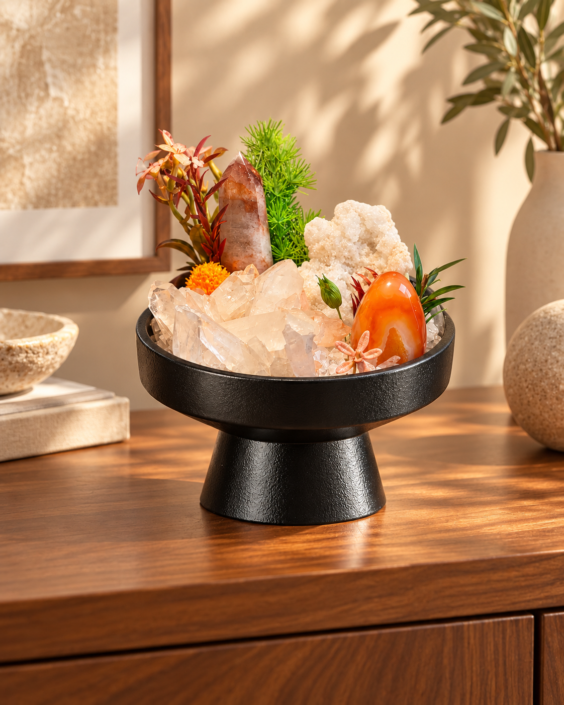 Amber Dawn — Clear Quartz Crystal Garden