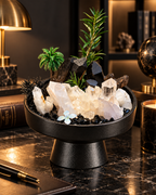 Shadow Clarity — Smoky Quartz & Clear Quartz Crystal Garden