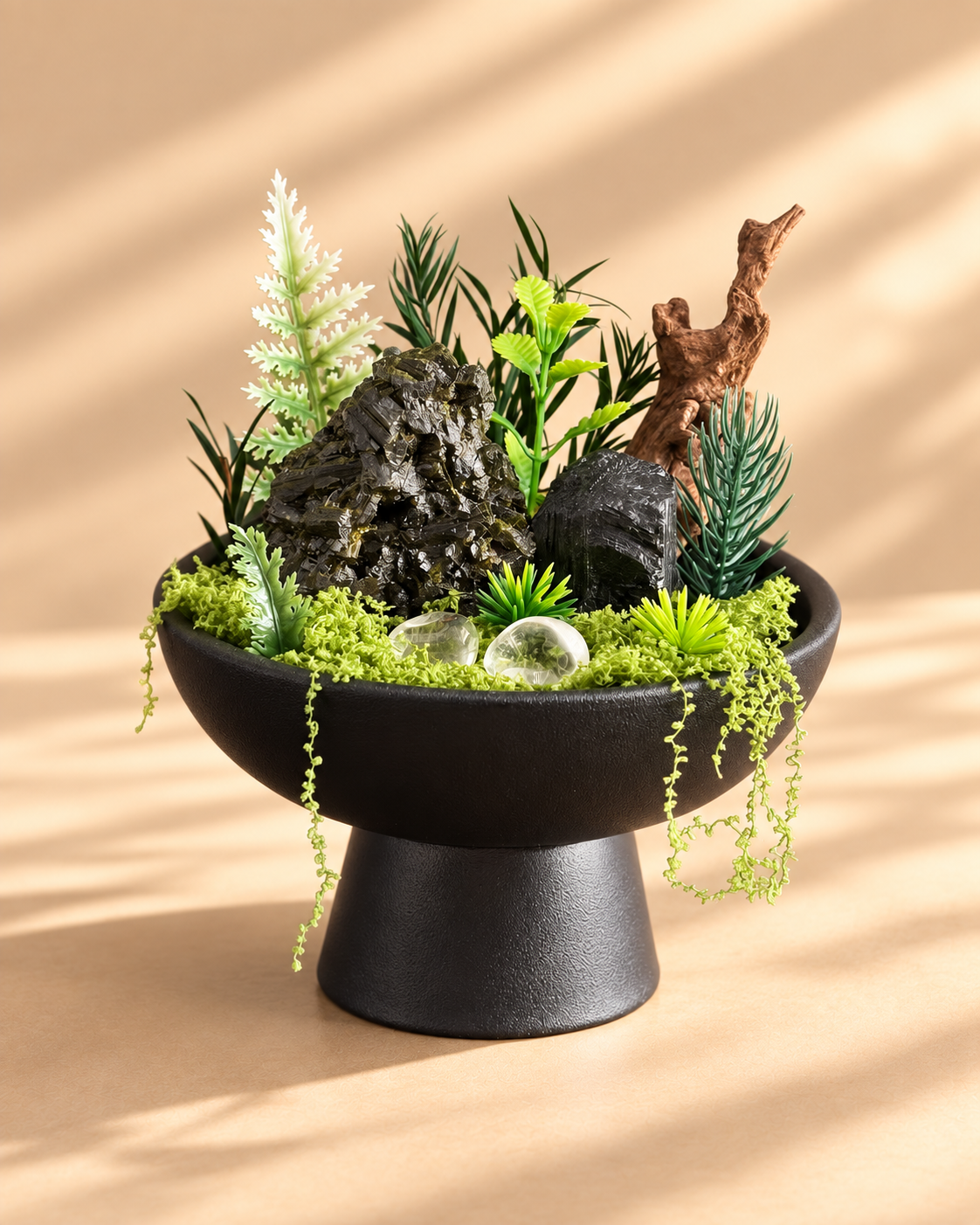 Woodland Onyx — Black Tourmaline Crystal Garden