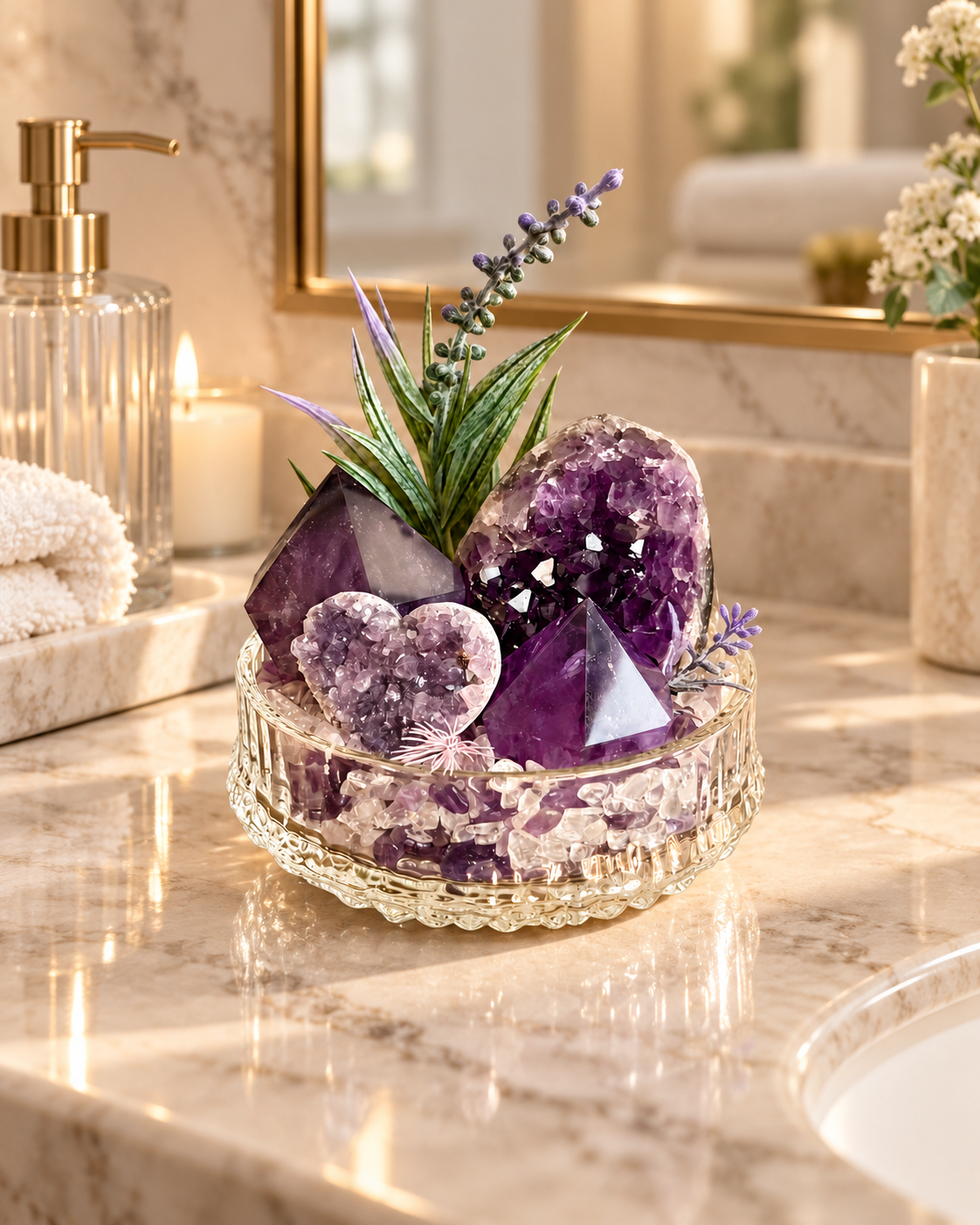 Purple Constellation — Amethyst Crystal Garden