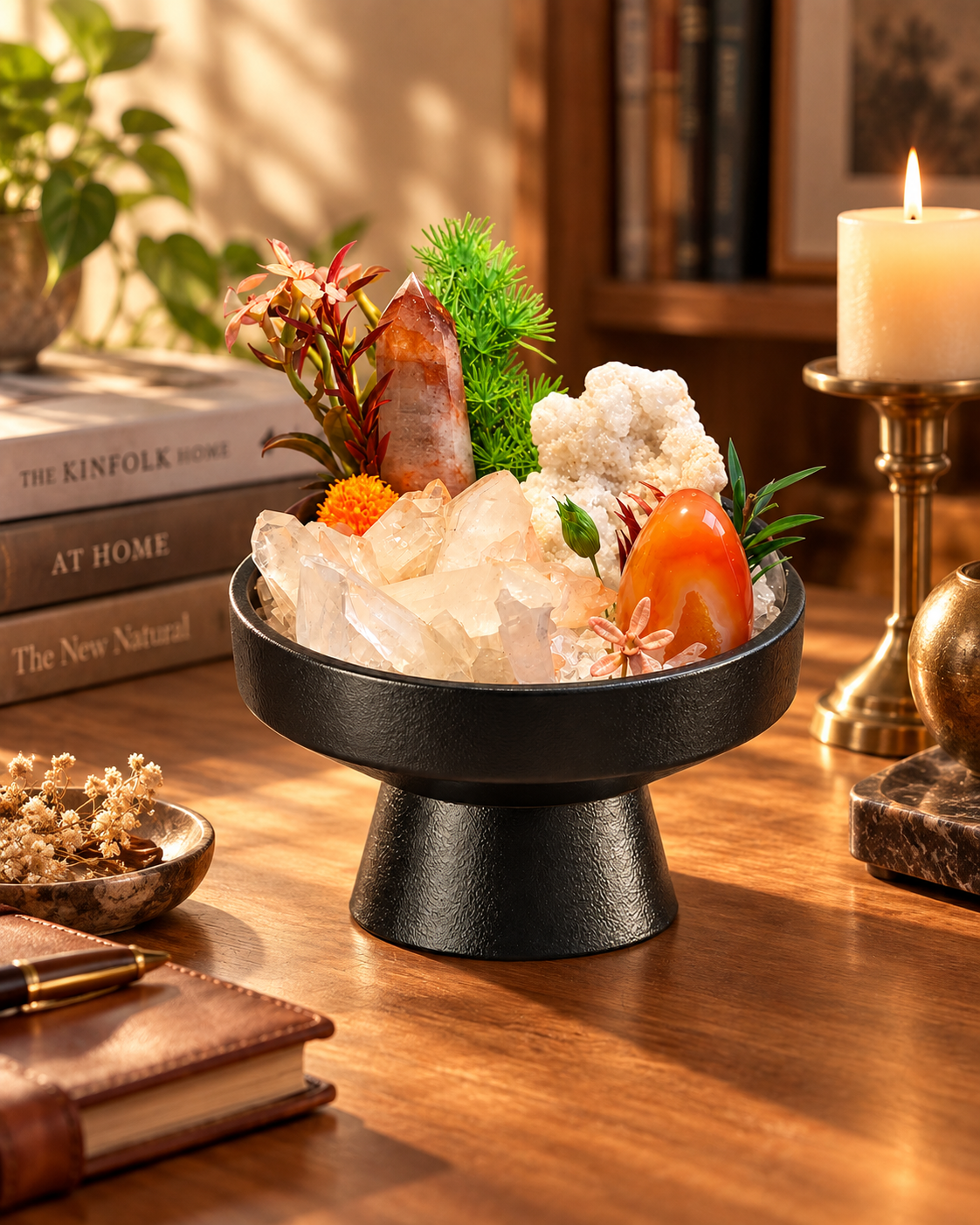 Amber Dawn — Clear Quartz Crystal Garden