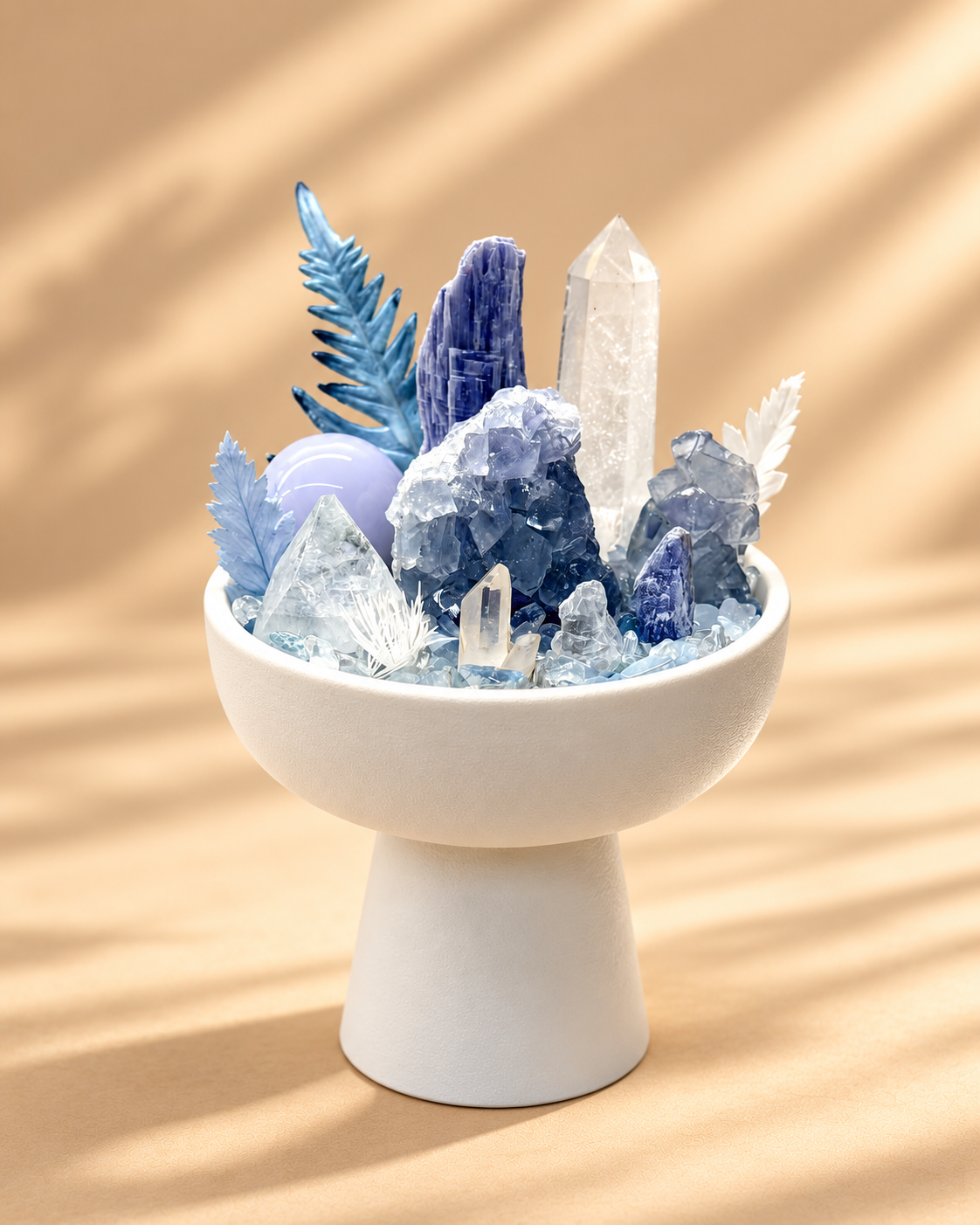 Blue Cathedral — Blue Kyanite & Clear Quartz Crystal Garden