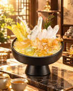 Golden Light — Clear Quartz Crystal Garden