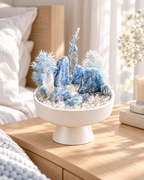 Glacier Garden — Blue Kyanite & Clear Quartz Crystal Garden