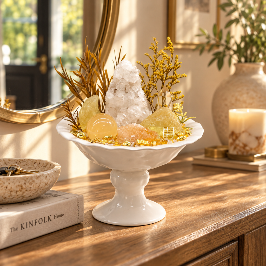 Sunlit Quartz — Citrine & Clear Quartz Crystal Garden