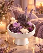 Violet Ground — Amethyst & Smoky Quartz Crystal Garden