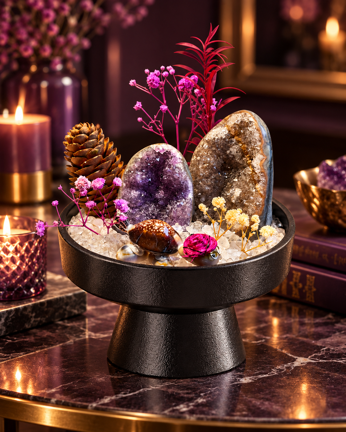 Violet Keepsake — Amethyst Crystal Garden