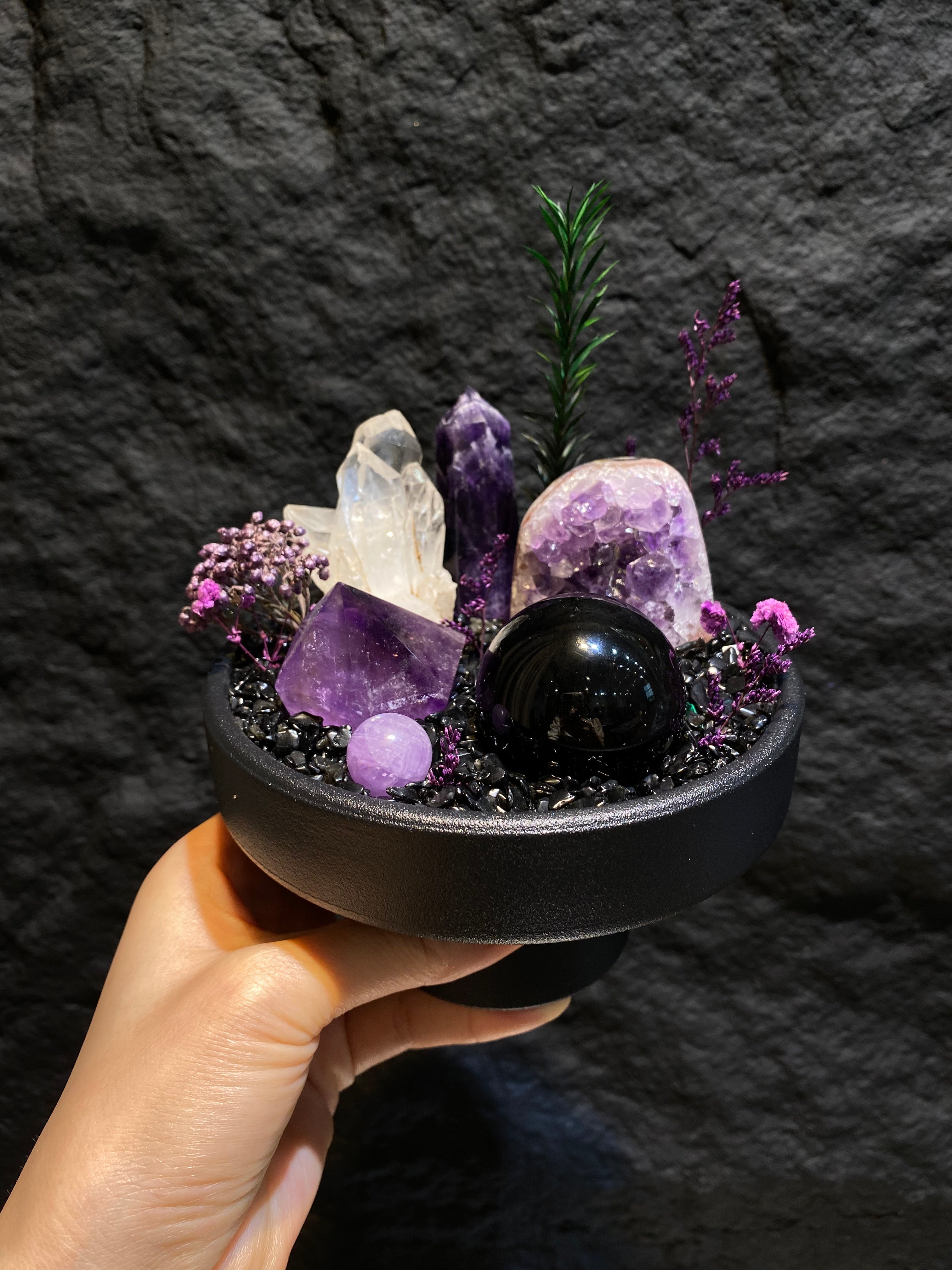 Crystal Garden Bowl Decor – One of a Kind