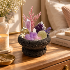 Violet Alchemy — Amethyst & Pyrite Crystal Garden