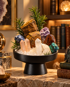 Ancient Passage — Clear Quartz & Ammonite Fossil Crystal Garden