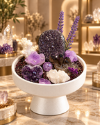 Violet Ground — Amethyst & Smoky Quartz Crystal Garden