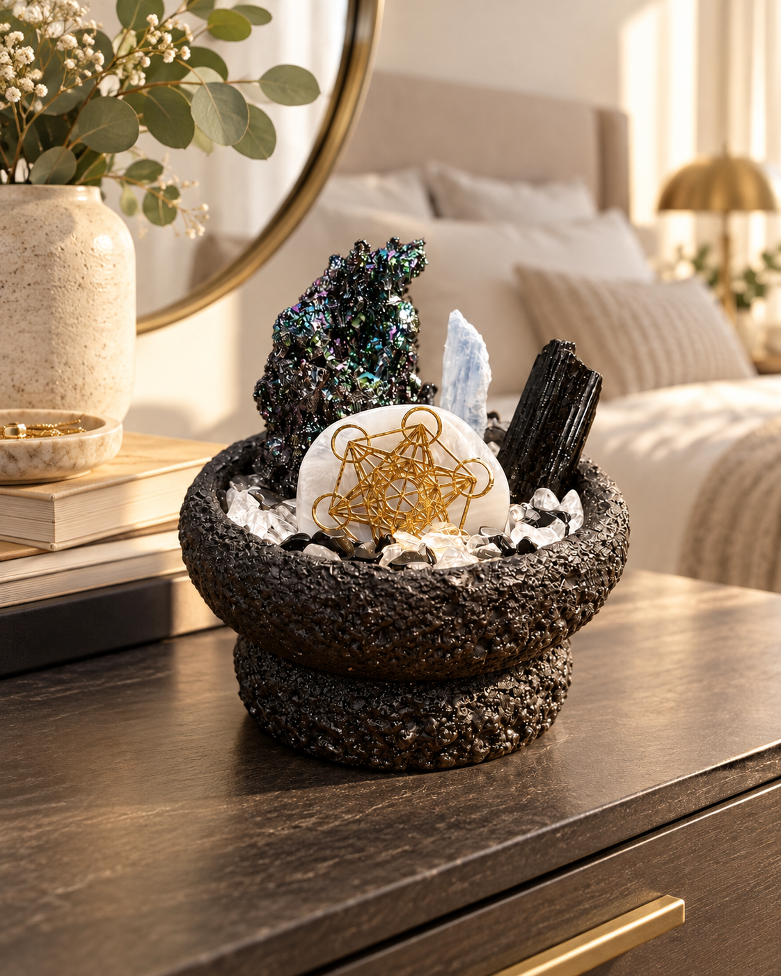 Prism Relic — Black Tourmaline Crystal Garden