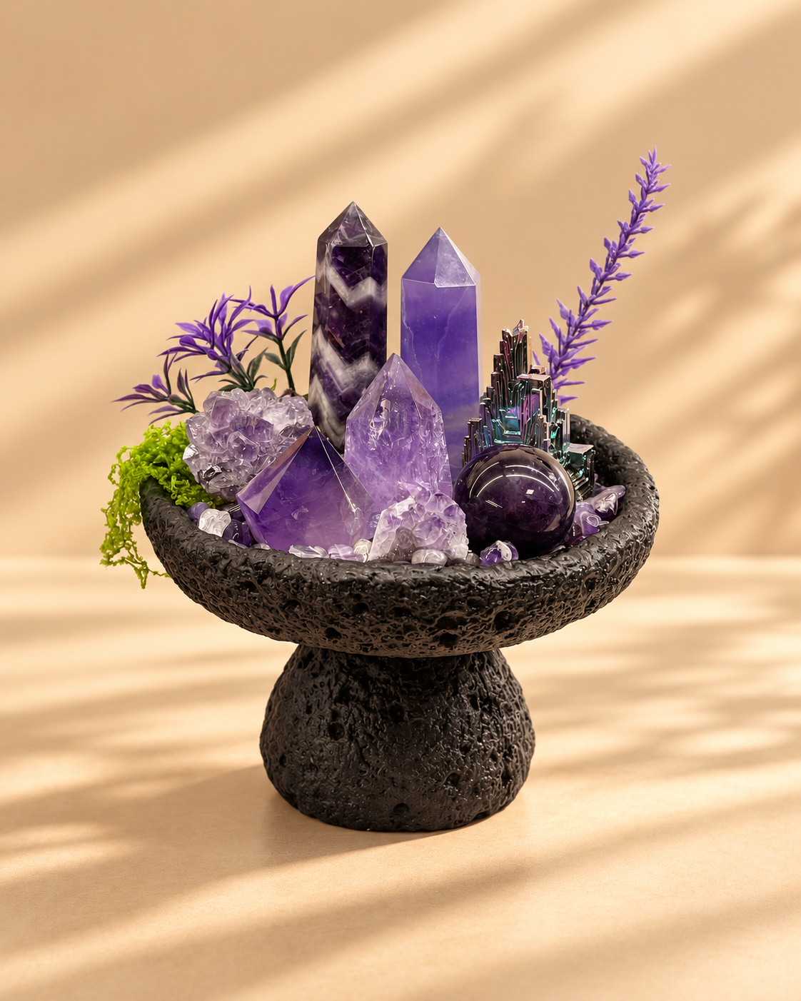 Violet Compass — Amethyst Crystal Garden
