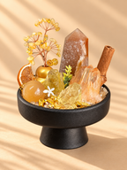 Ember Column — Hematoid Quartz & Carnelian Crystal Garden