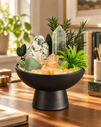 Forest Quartz — Green Fluorite & Clear Quartz Crystal Garden