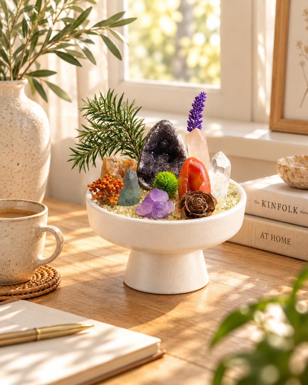 Amethyst Ember — Amethyst & Clear Quartz Crystal Garden