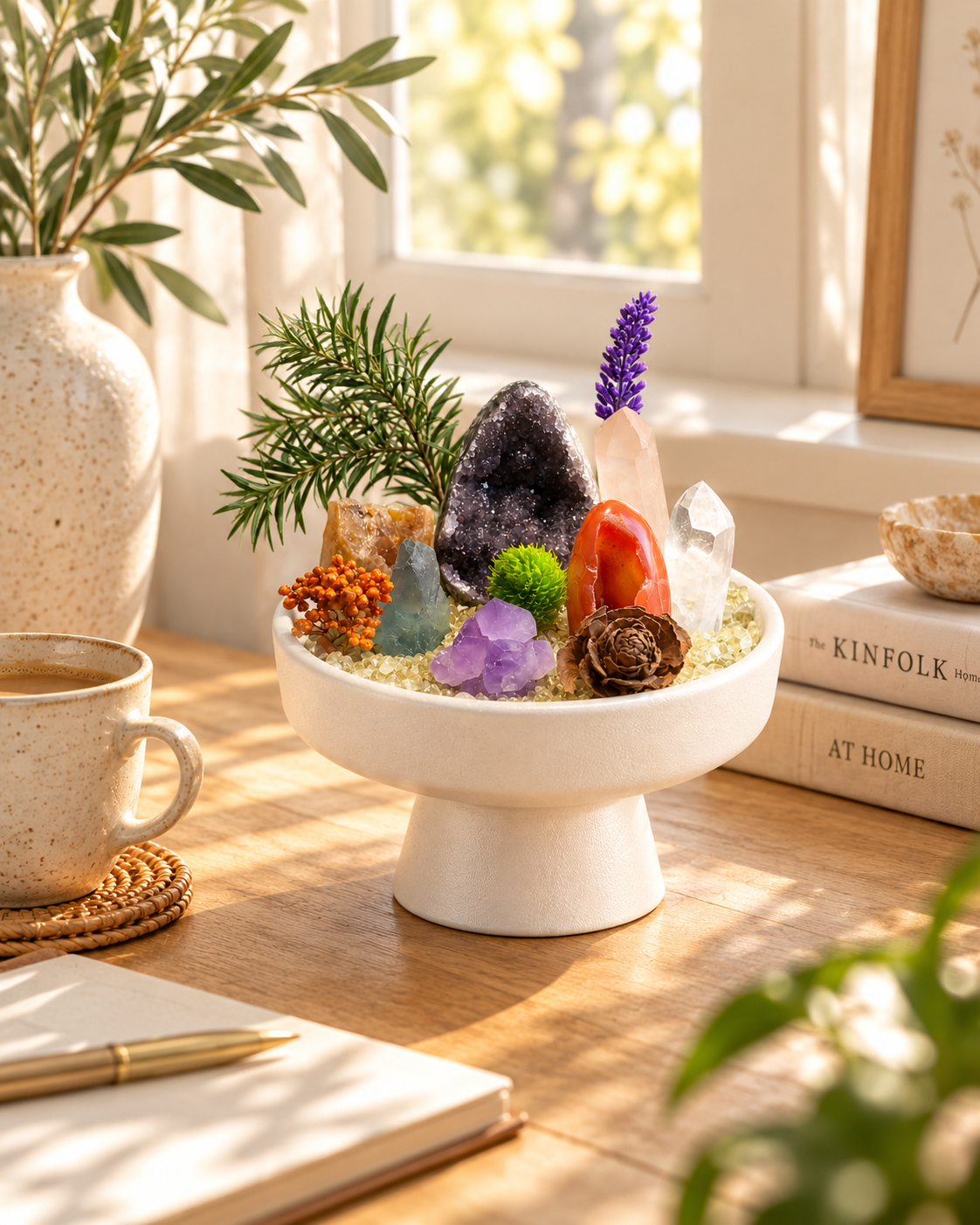 Amethyst Ember — Amethyst & Clear Quartz Crystal Garden