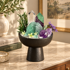 Forest Prism — Green Fluorite & Amethyst Crystal Garden