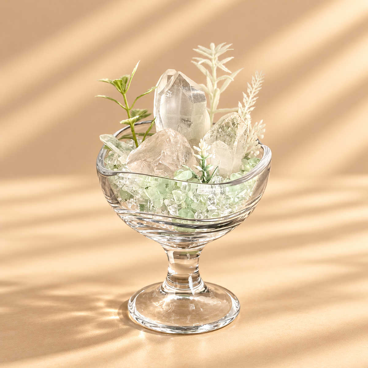 Crystal Whisper — Clear Quartz Crystal Garden