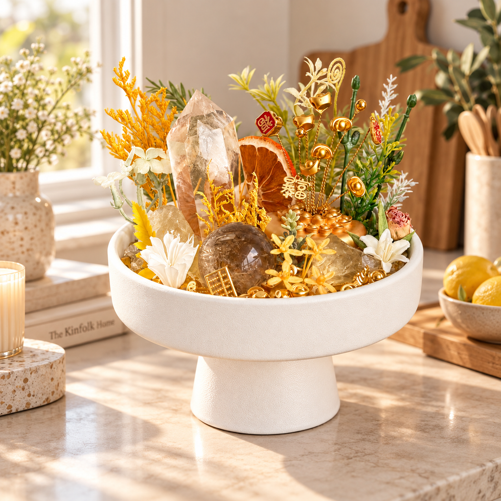 Autumn Clarity — Carnelian & Clear Quartz Crystal Garden