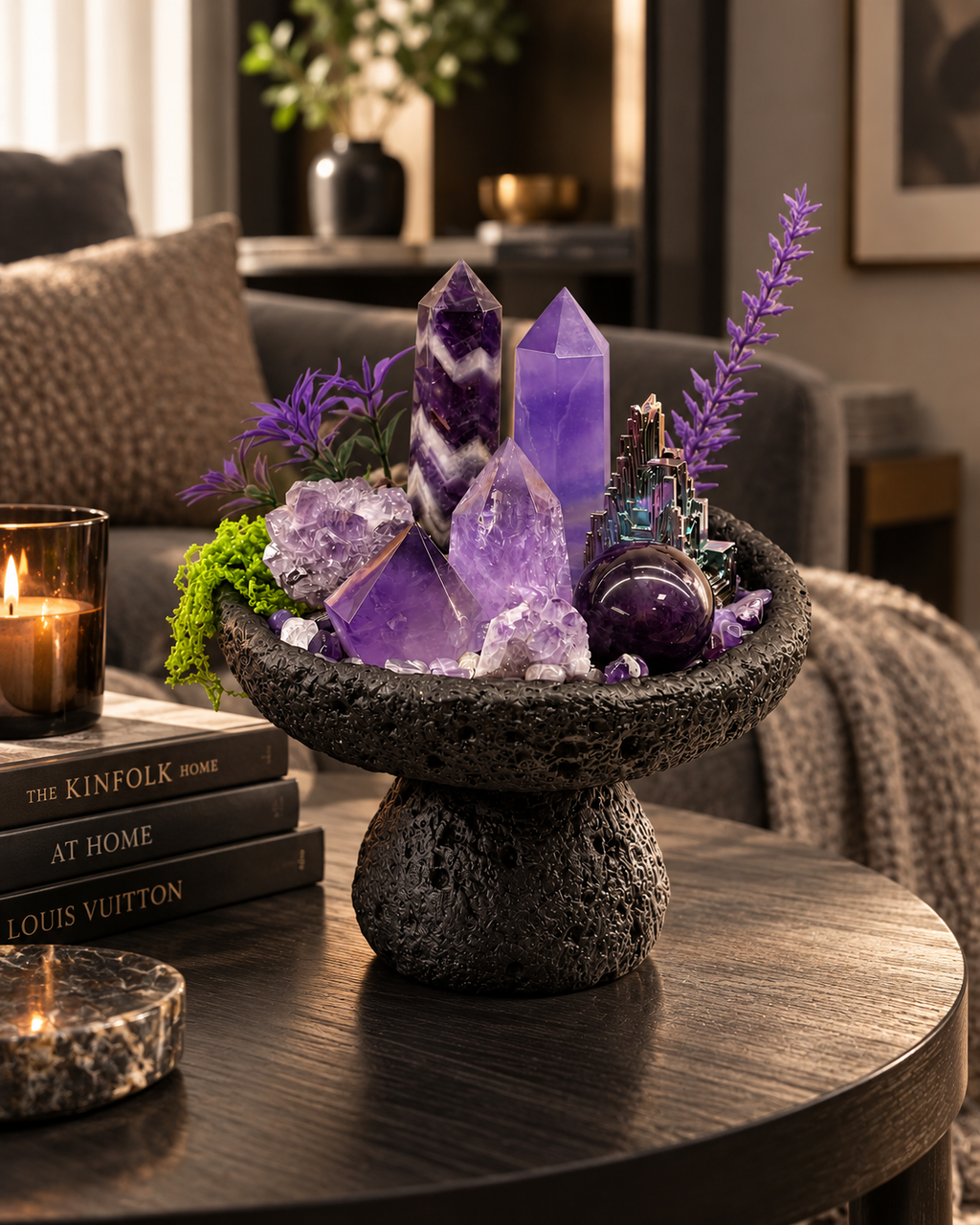 Violet Compass — Amethyst Crystal Garden