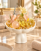 Honey Blush — Citrine & Rose Quartz Crystal Garden