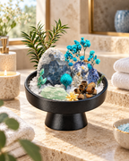 Blue Haven — Fluorite & Quartz Crystal Garden