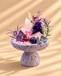 Magenta Nocturne — Amethyst & Rose Quartz Crystal Garden
