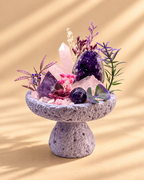 Magenta Nocturne — Amethyst & Rose Quartz Crystal Garden