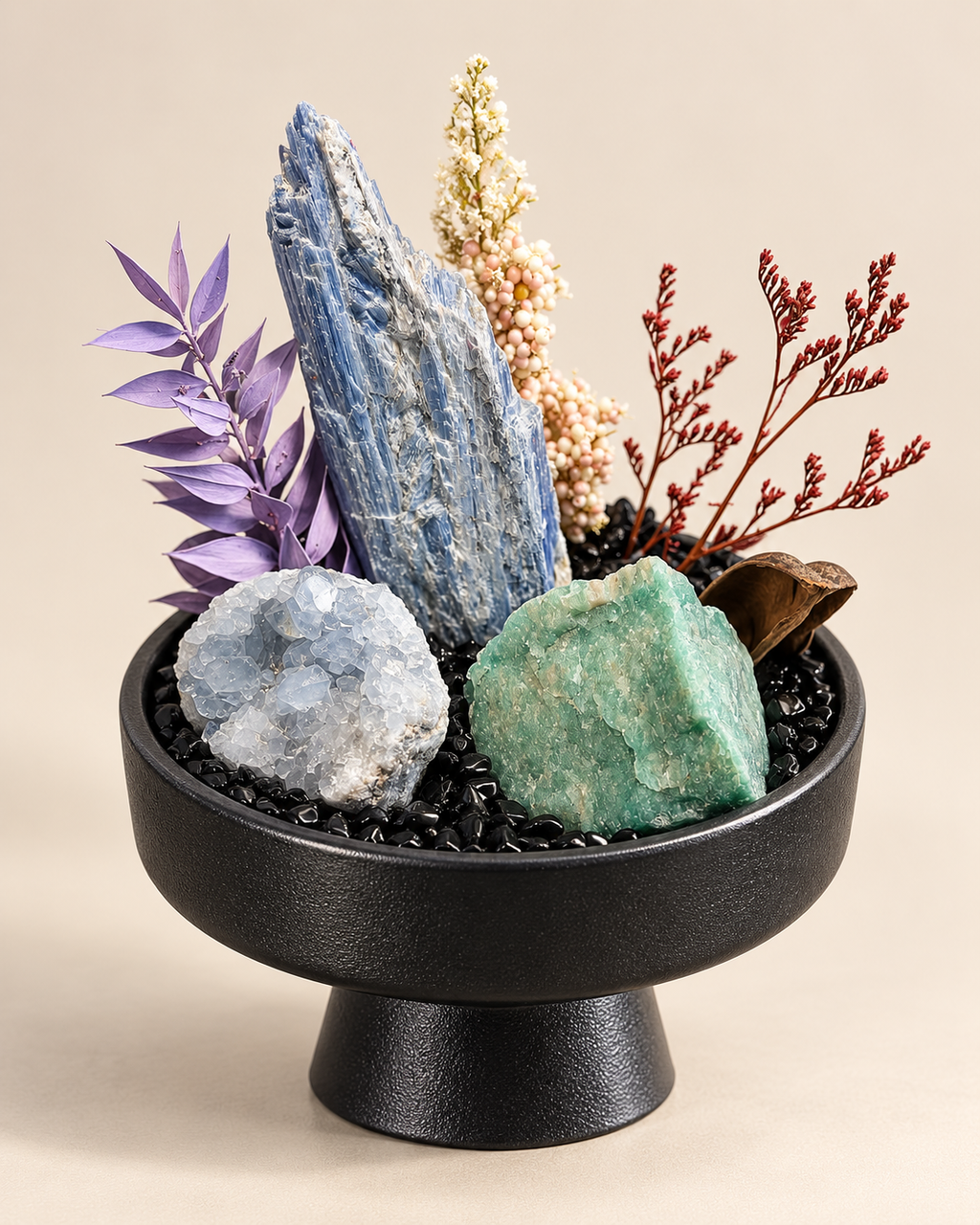 Blue Stillness — Kyanite & Fluorite Crystal Garden