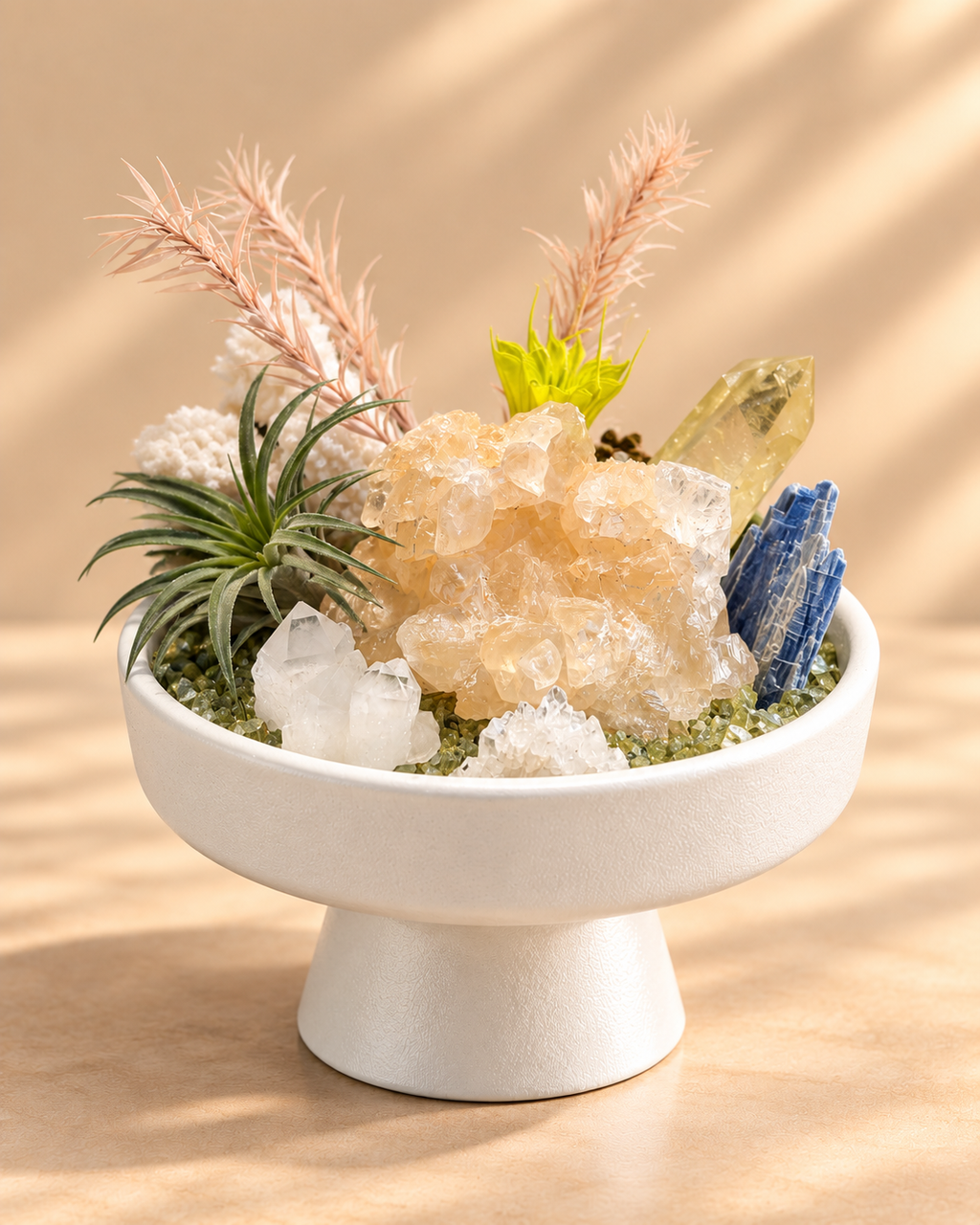 Blue Meridian — Blue Kyanite & Clear Quartz Crystal Garden