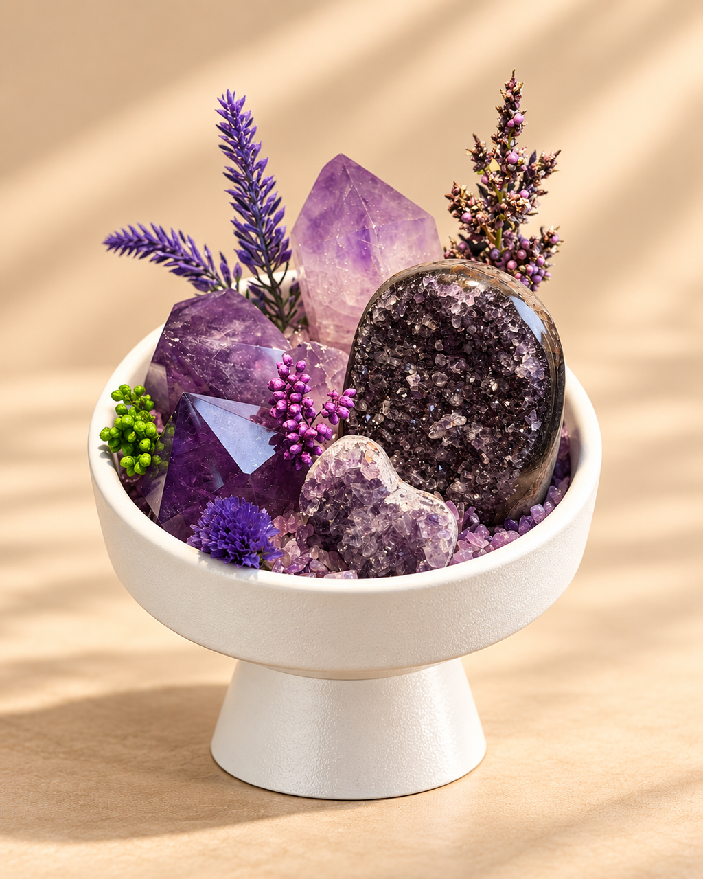 Violet Keepsake II — Amethyst Crystal Garden