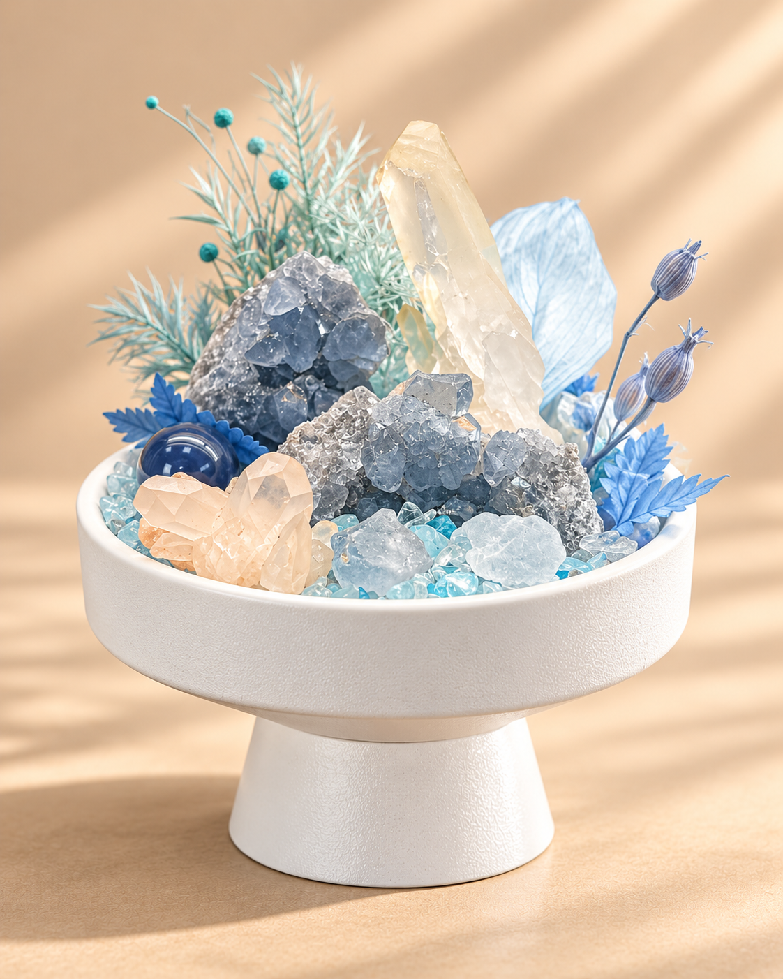 Blue Daybreak — Clear Quartz Crystal Garden