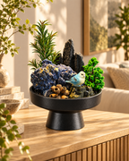 Azure Sentinel — Black Tourmaline Crystal Garden