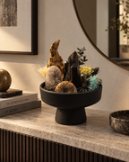 Nocturne Relic crystal garden styled on a refined entryway console