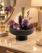 Violet Eclipse — Amethyst & Clear Quartz Crystal Garden lifestyle view 1