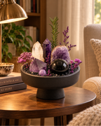 Violet Eclipse — Amethyst & Clear Quartz Crystal Garden lifestyle view 2
