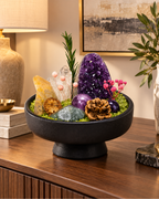 Violet Relic — Amethyst & Ammonite Crystal Garden lifestyle view 2