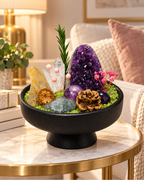 Violet Relic — Amethyst & Ammonite Crystal Garden lifestyle view 3