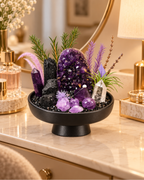 Purple Citadel — Amethyst & Black Tourmaline Crystal Garden lifestyle view 3