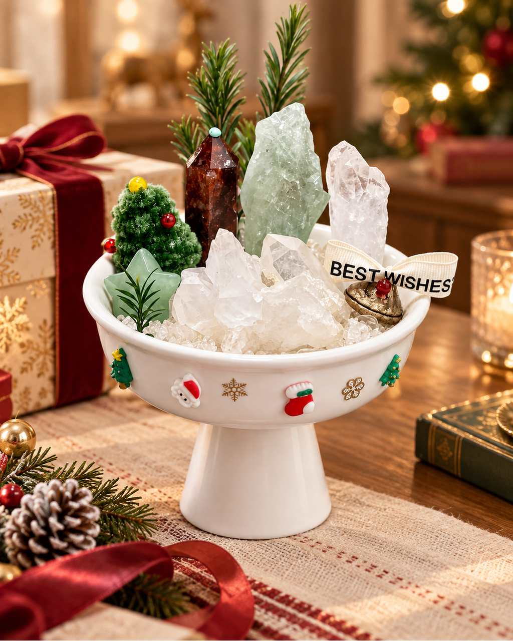 Winter Wish — Clear Quartz Crystal Garden lifestyle view 2