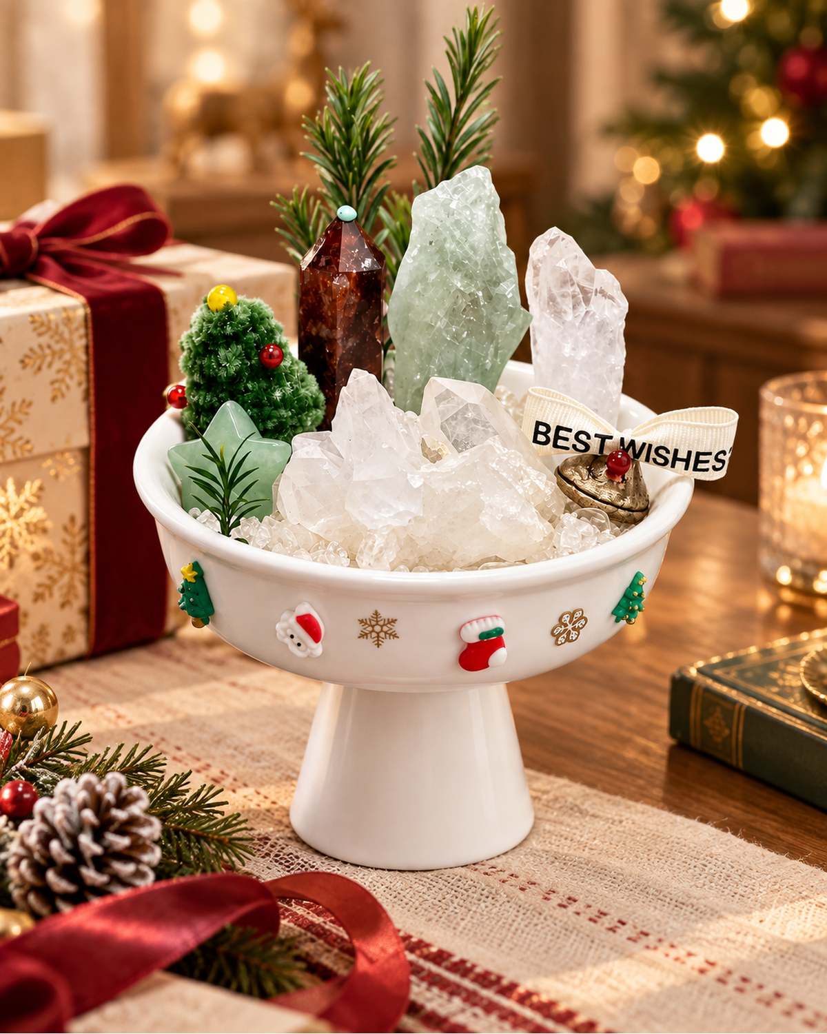 Winter Wish — Clear Quartz Crystal Garden lifestyle view 2