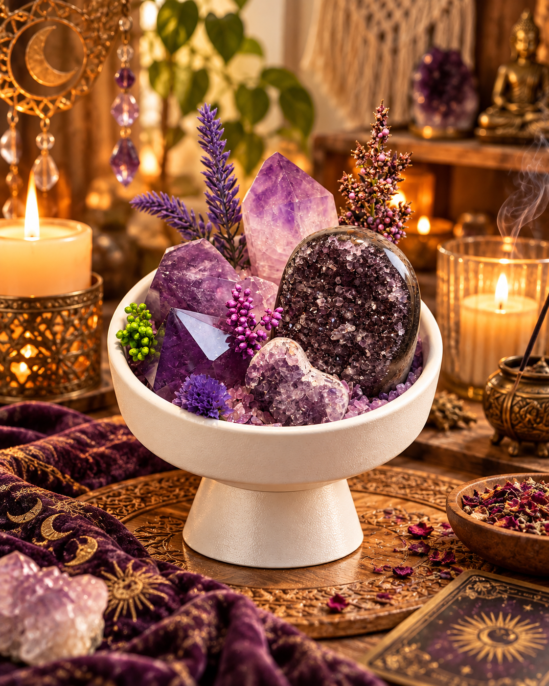 Violet Keepsake II — Amethyst Crystal Garden