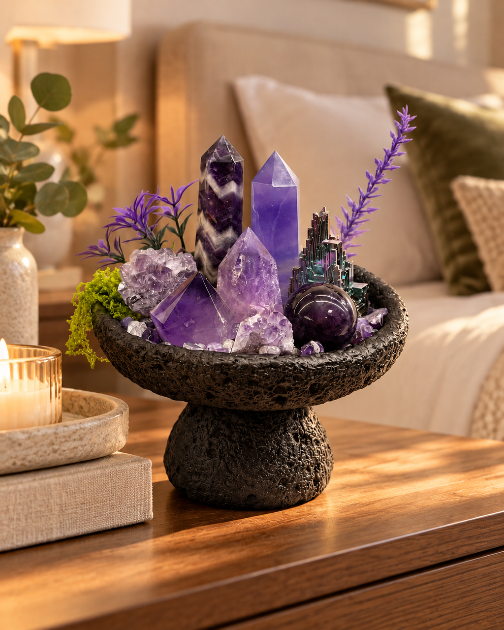 Violet Compass — Amethyst Crystal Garden