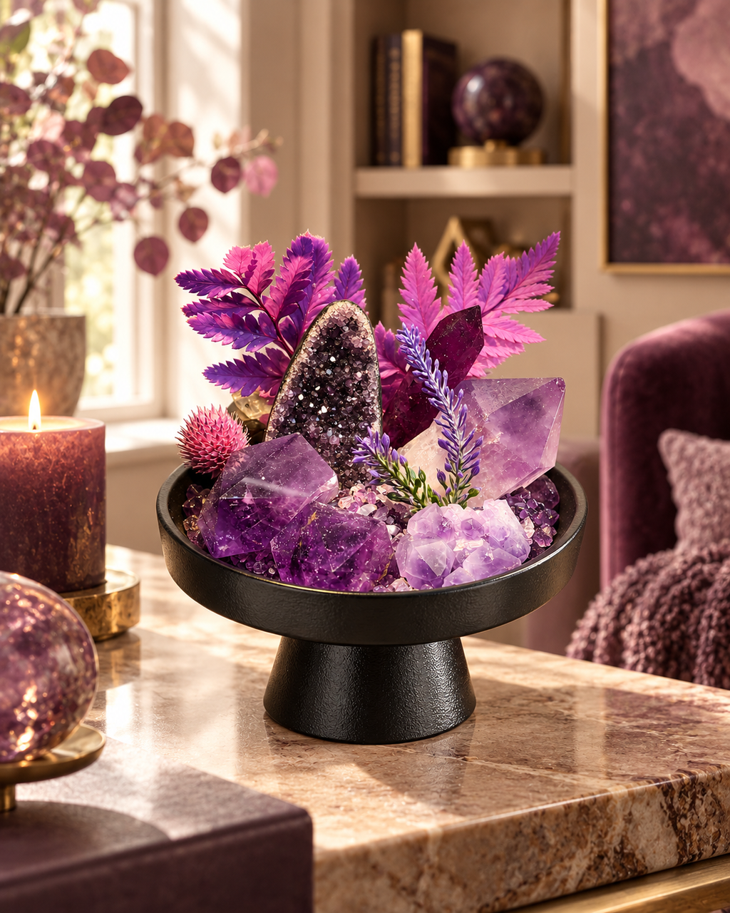 Violet Canopy — Amethyst Crystal Garden