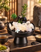 Shadow Clarity — Smoky Quartz & Clear Quartz Crystal Garden