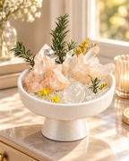 Peach Clarity — Clear Quartz Crystal Garden