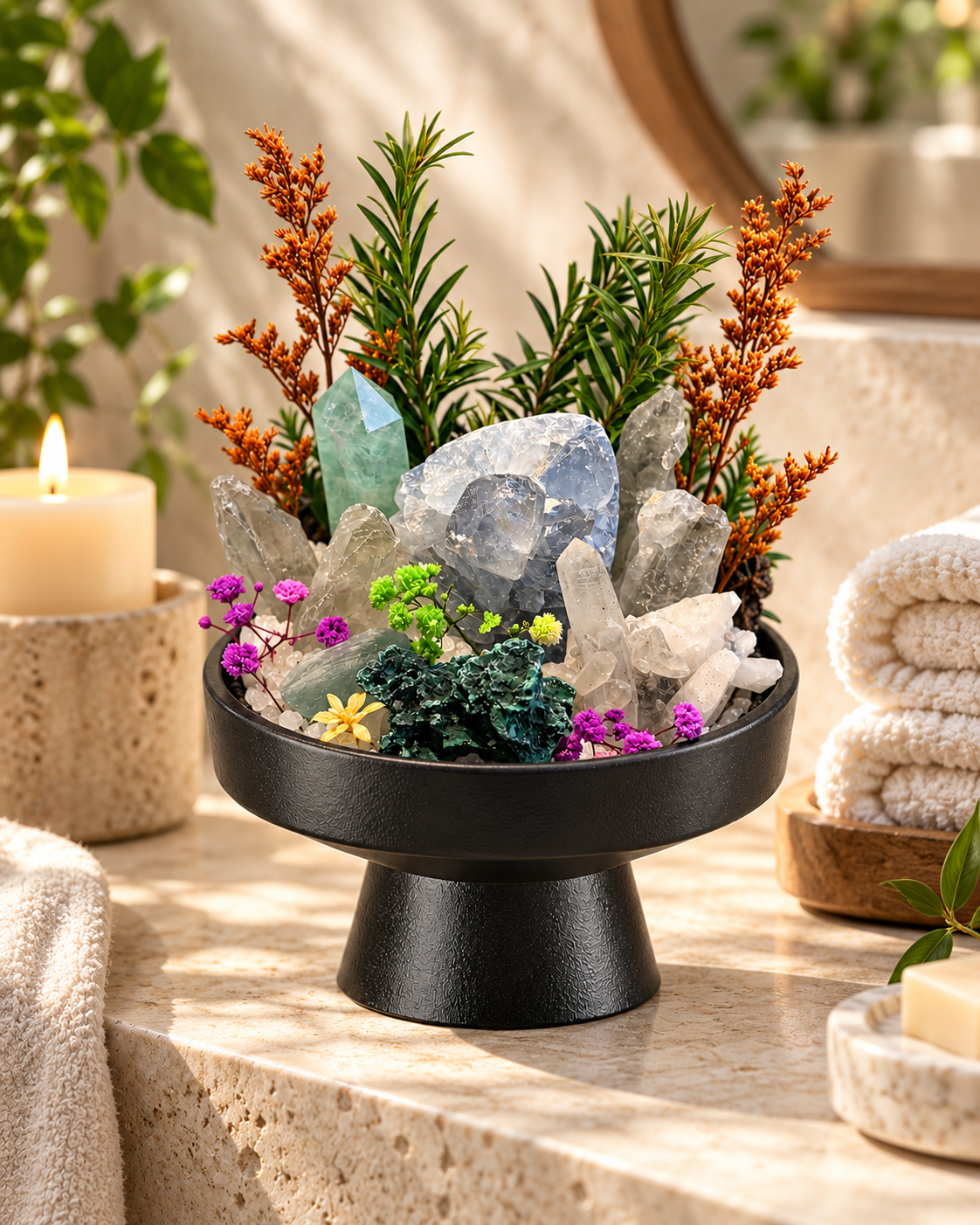 Crystal Grove — Clear Quartz Crystal Garden