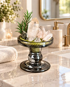 Clear Grove — Clear Quartz & Green Aventurine Crystal Garden
